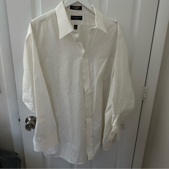 Men’s White Button Down Shirt - Picture 1 of 7